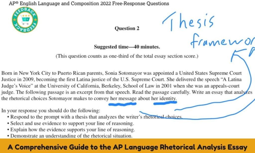 AP Language Rhetorical Analysis Essay