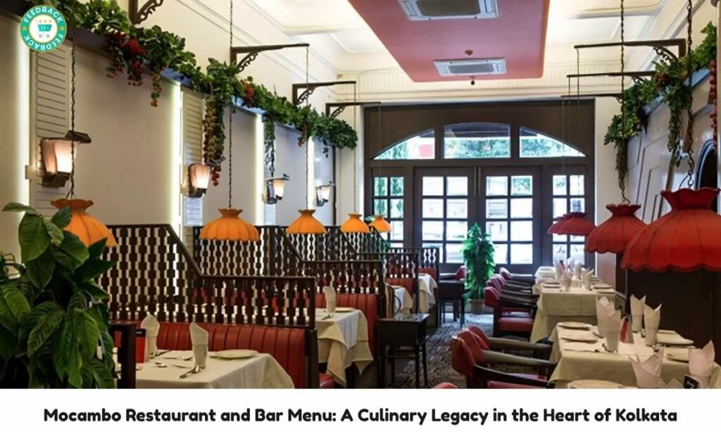 Mocambo Restaurant and Bar Menu